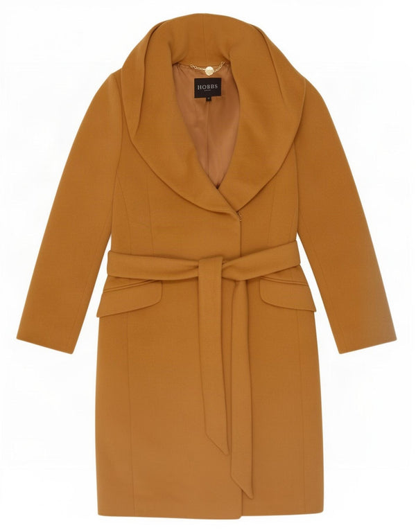 Женское пальто Hobbs UK 12 Medium Бежевый Ангора