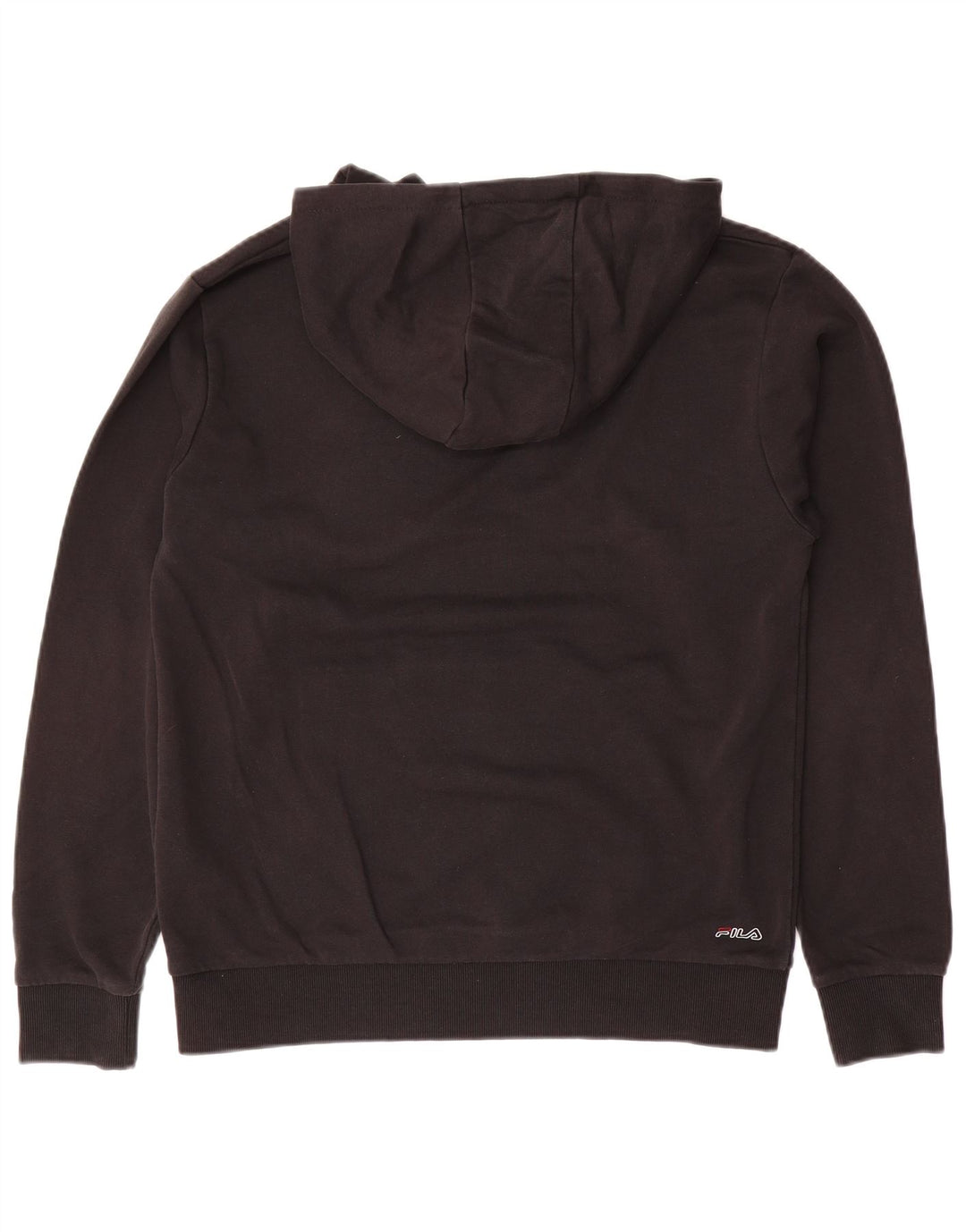 Джемпер с капюшоном FILA для мальчиков с рисунком, 15–16 лет, черный, хлопок
