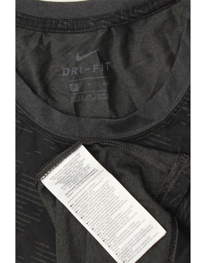 Мужская футболка Nike Dri Fit, маленький черный камуфляжный полиэстер