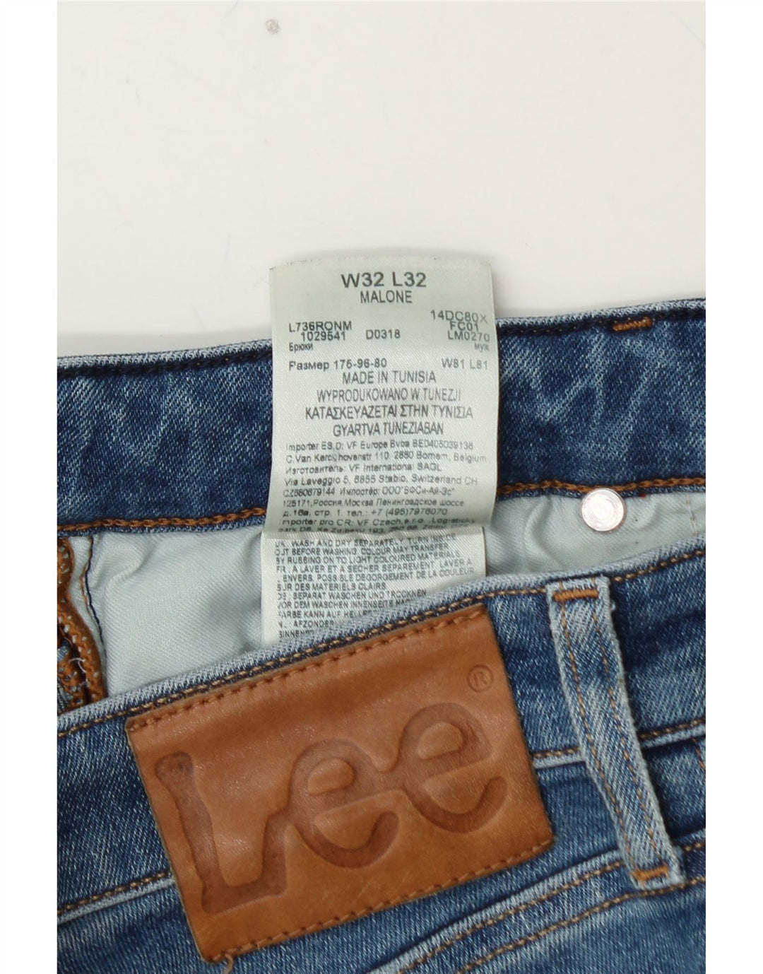 Женские джинсы скинни LEE Malone W32 L32, синий хлопок