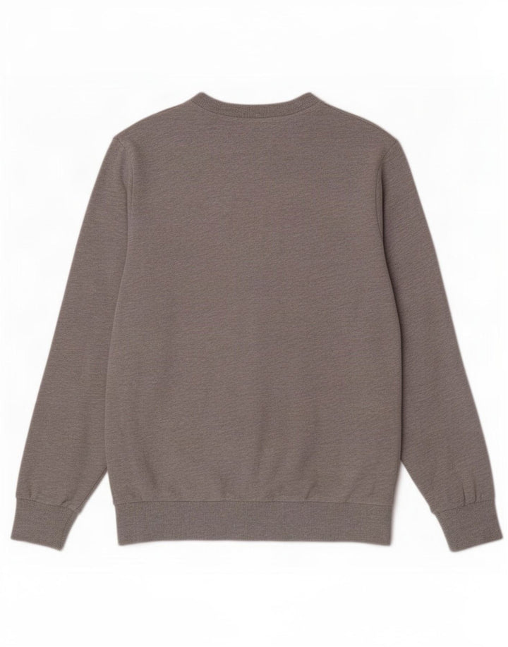 Мужской свитер Jack & Jones, хлопковый джемпер среднего серого цвета