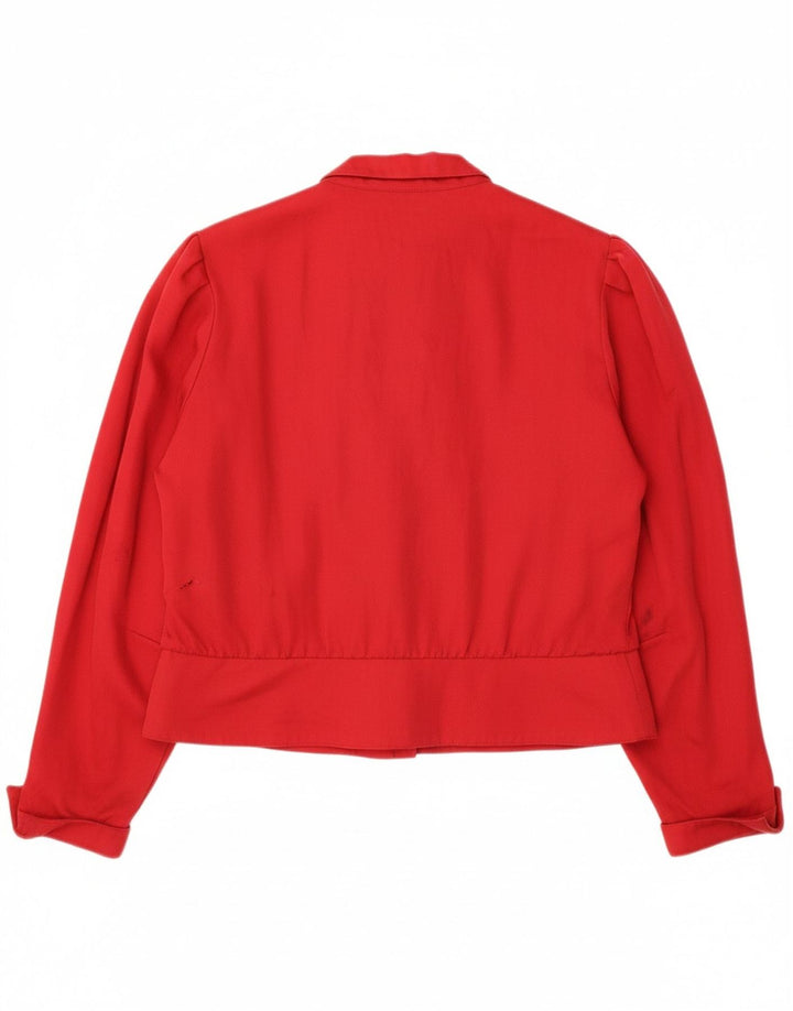 FRANKENWALDER Womens Shirt Blouse EU 42 Large Red Cotton