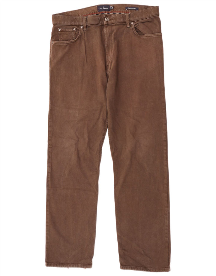 Женские прямые джинсы Marks & Spencer Blue Harbour W36 L31, коричневые, хлопковые