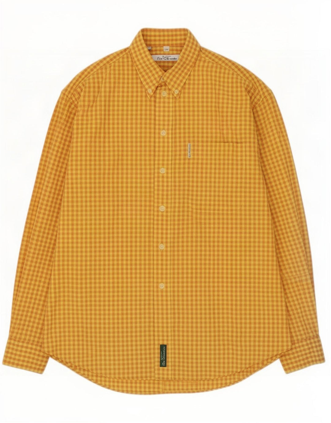 Мужская рубашка Ben Sherman в клетку среднего желтого цвета