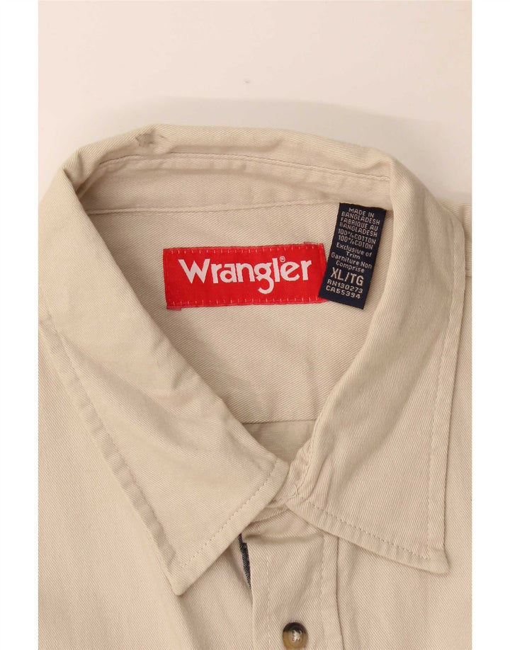Мужская рубашка Wrangler XL, бежевый хлопок