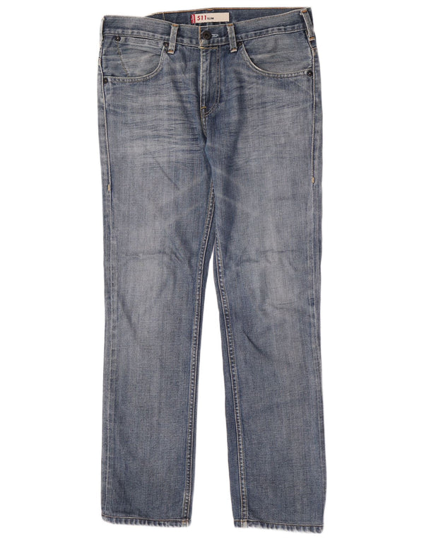 Мужские джинсы Levi's 511 Slim W33 L30 синие, хлопок