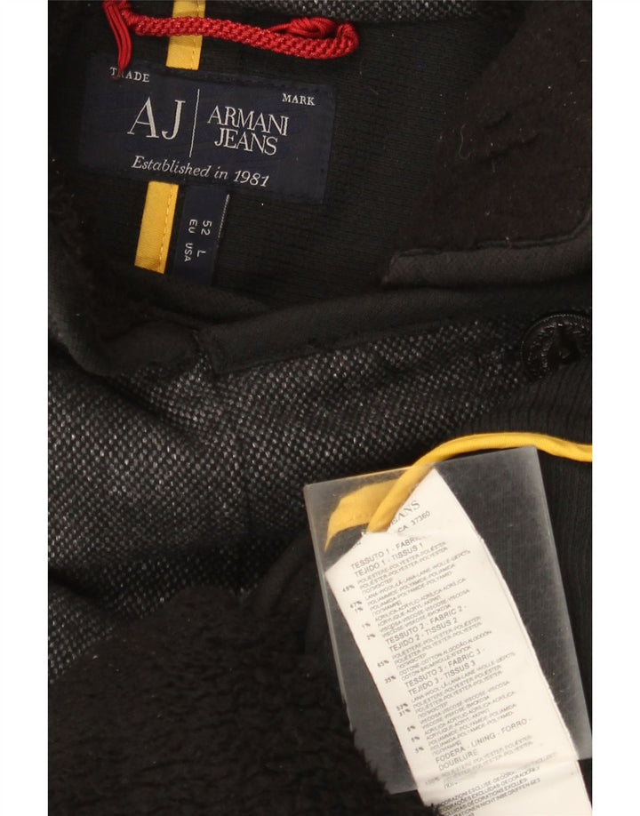 Женское полупальто Armani Jeans UK 16, большой серый полиэстер с крапинками