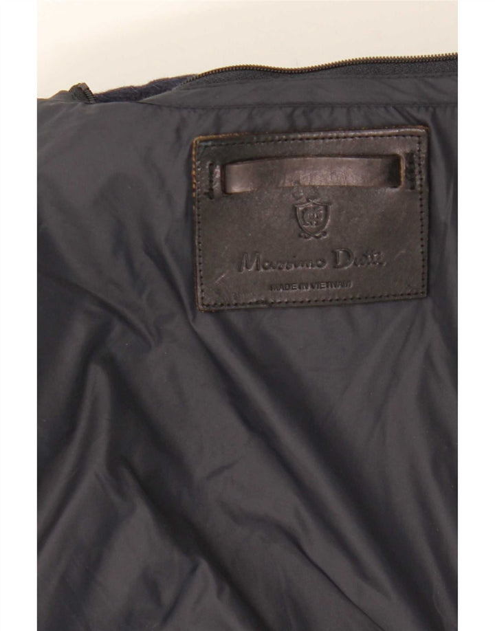 Мужской пиджак Massimo Dutti на 4 пуговицах UK 42 XL темно-синий шерстяной