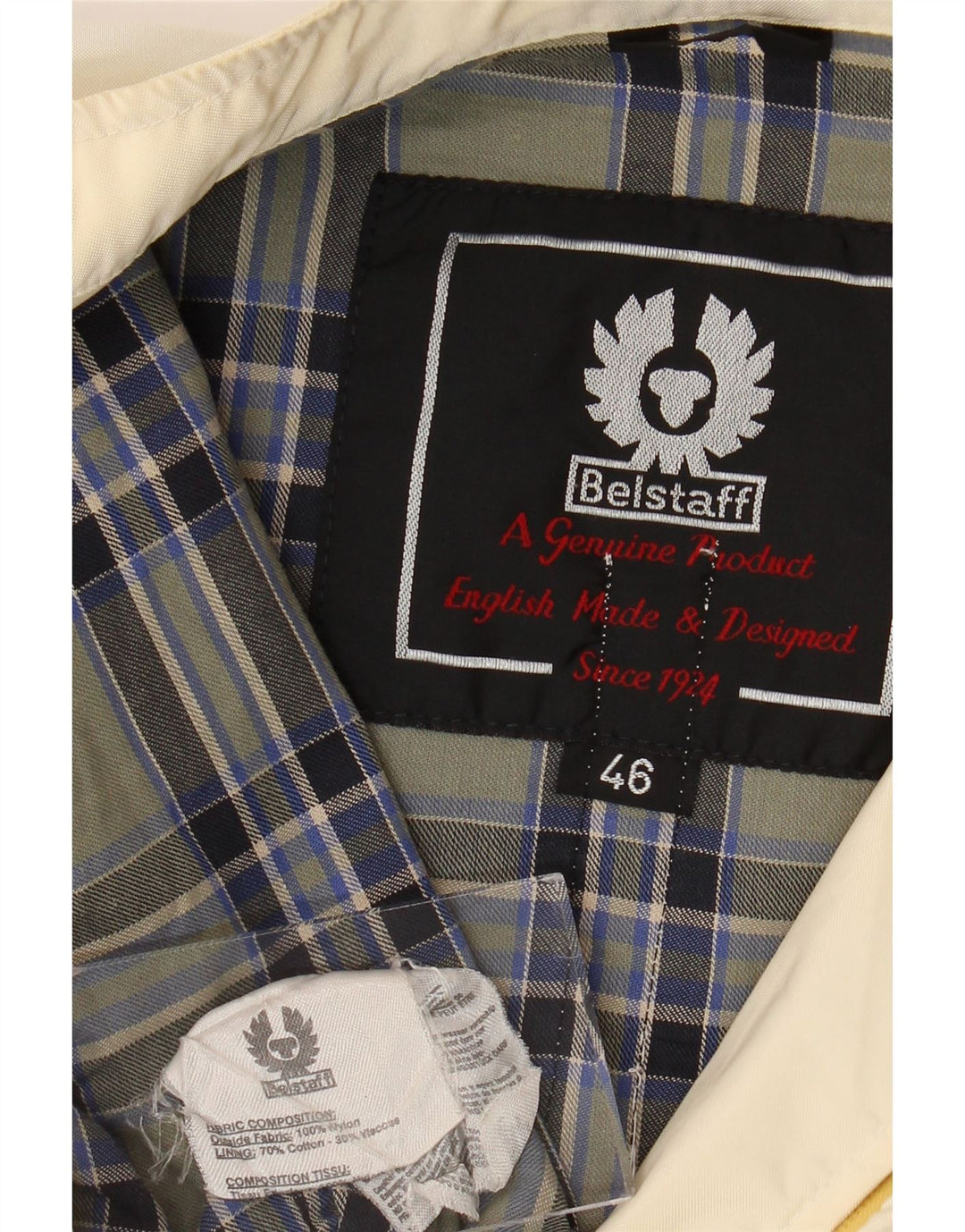 Женская байкерская куртка Belstaff IT 46, большая, из белого нейлона