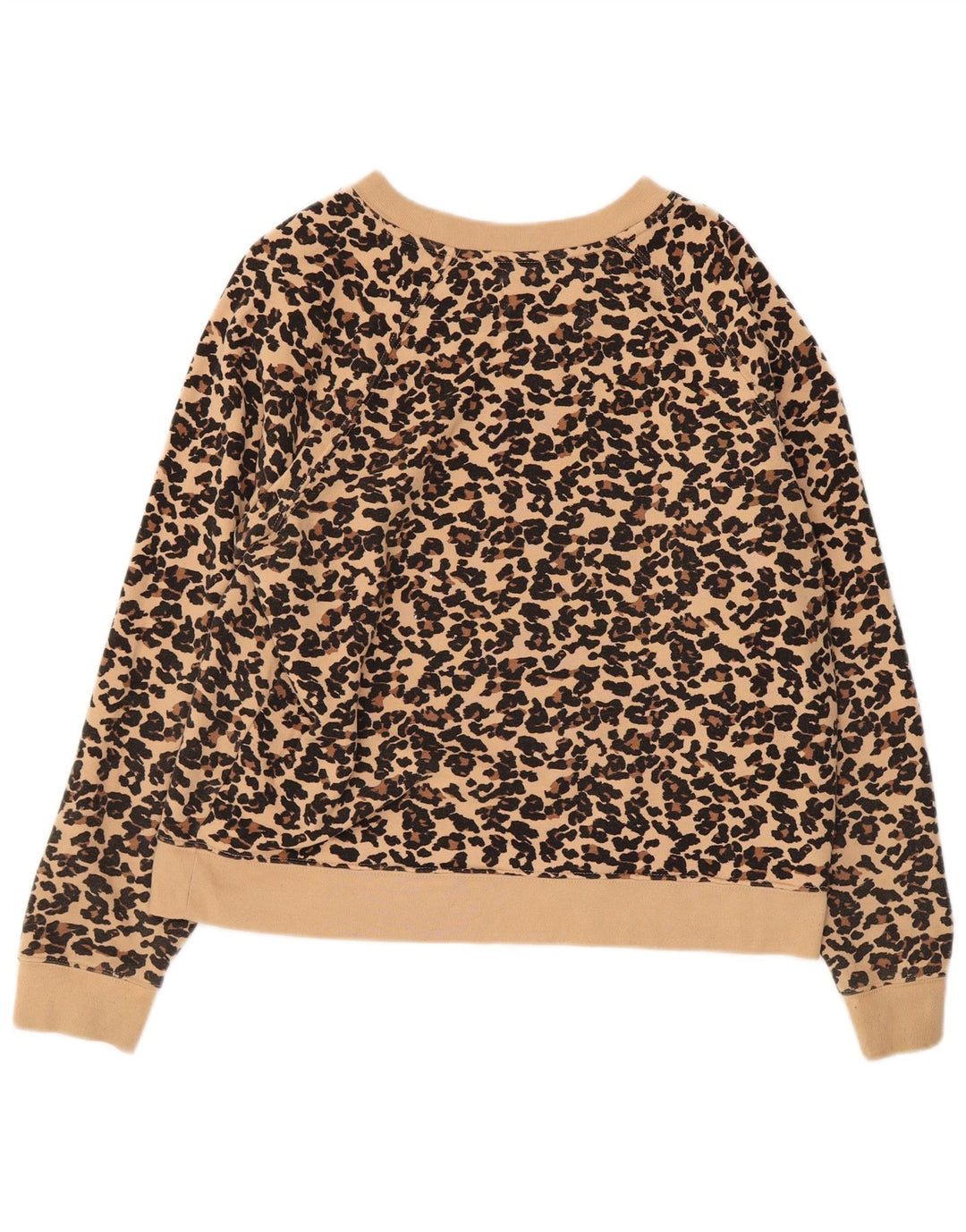 Женский свитер-свитшот Calvin Klein Jeans UK 14, средний бежевый с животным принтом