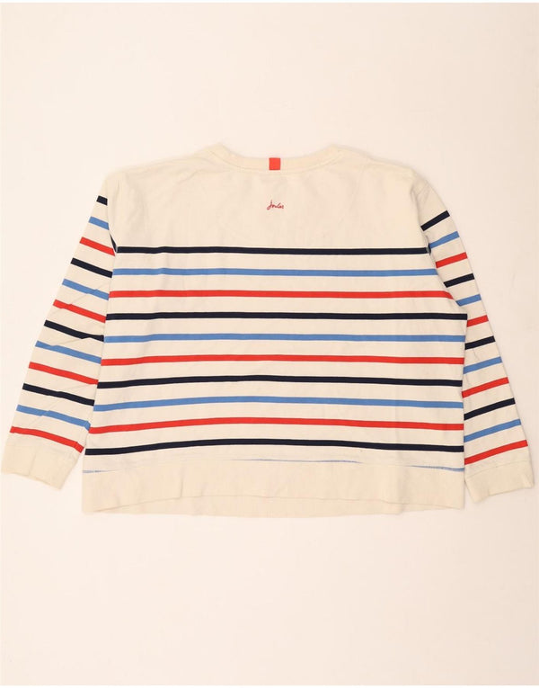 Женский джемпер оверсайз Joules UK 20 2XL, хлопок в белую полоску