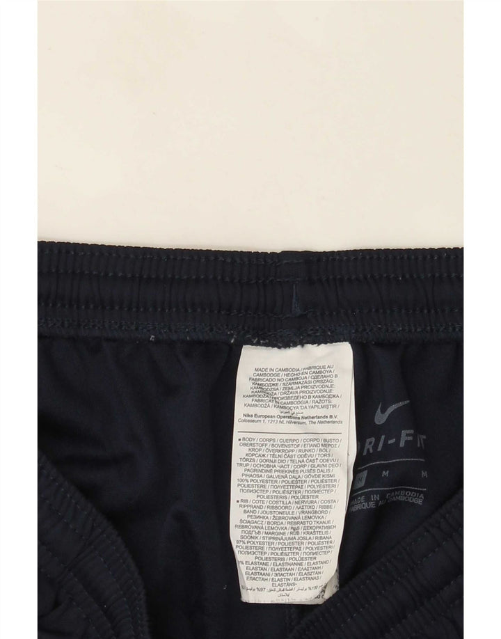 Мужские спортивные брюки Nike Dri Fit среднего размера, темно-синие, полиэстер