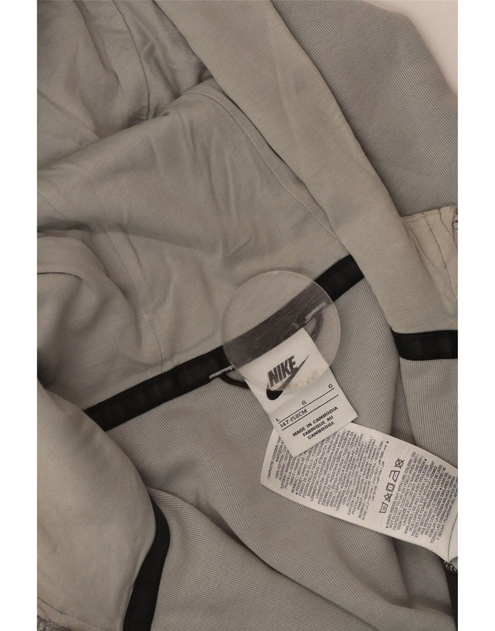 Свитер с капюшоном на молнии для мальчиков Nike, 12–13 лет, большой размер, серый хлопок