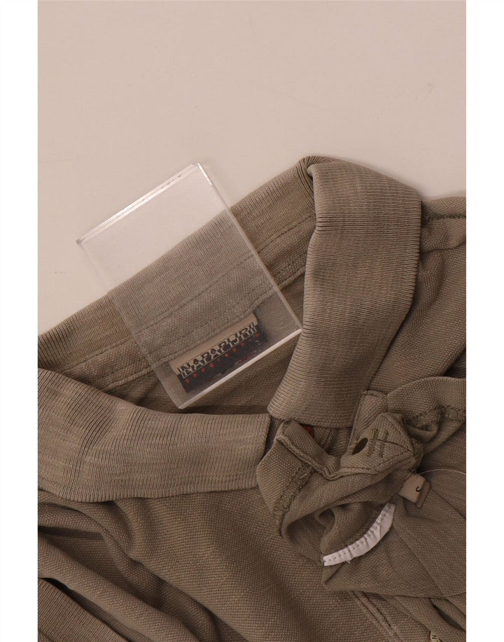 Мужская рубашка-поло Napapijri, маленькая серая