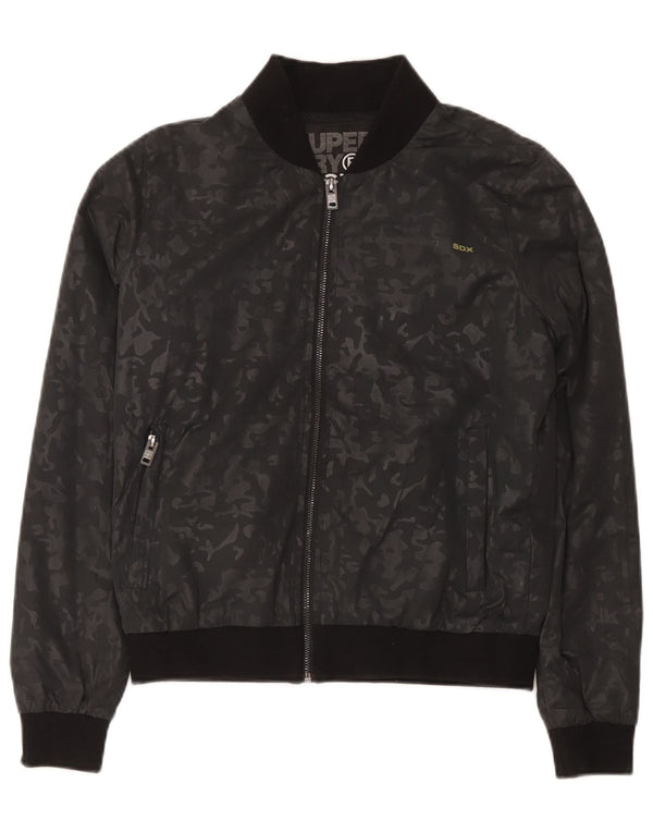 Женский спортивный костюм Superdry Top Jacket UK 14, средний черный камуфляж
