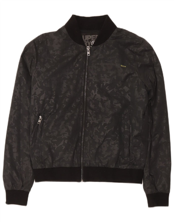 Женский спортивный костюм Superdry Top Jacket UK 14, средний черный камуфляж