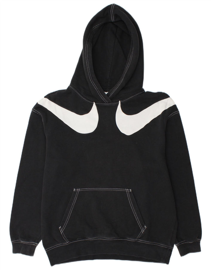 Мужской джемпер свободного кроя с капюшоном NIKE XS, черный, хлопок