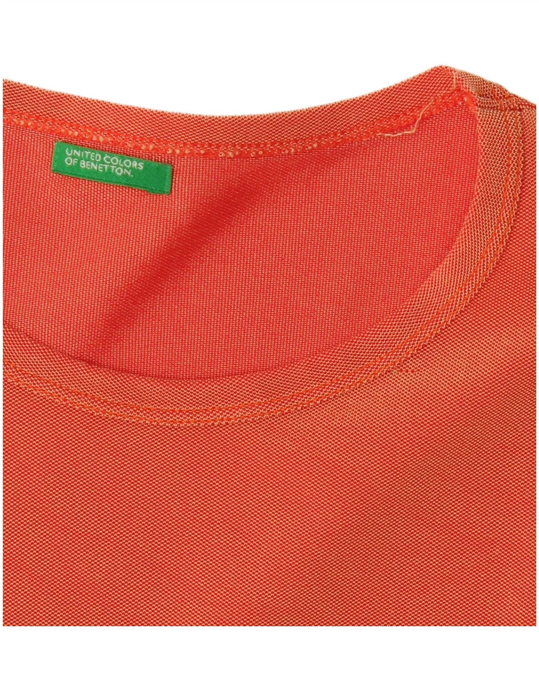 Женская футболка Benetton Top UK 12 Medium Orange