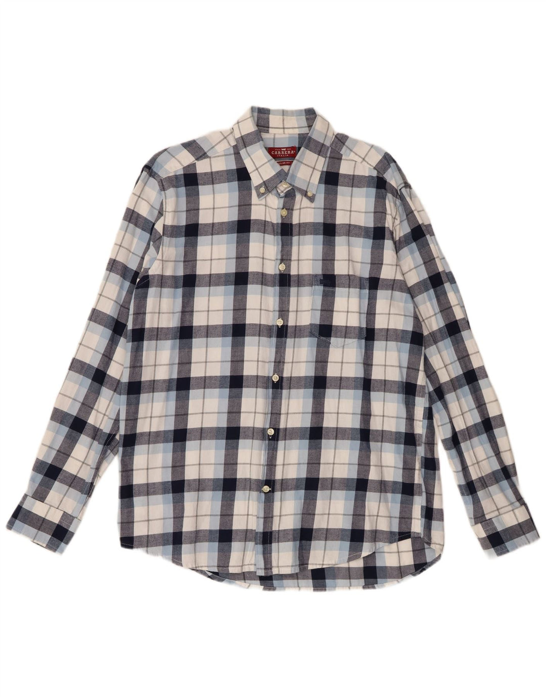 Мужская рубашка стандартного кроя Carrera XL, синяя, хлопок