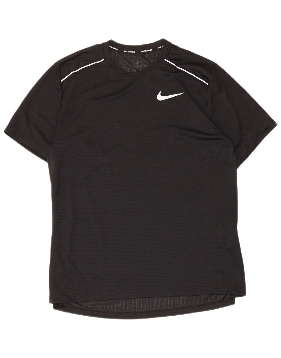 Мужская футболка Nike Dri Fit, средний черный полиэстер
