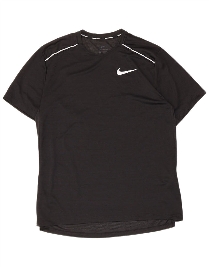 Мужская футболка Nike Dri Fit, средний черный полиэстер