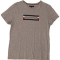 Женская футболка с рисунком Tommy Hilfiger, большой серый хлопок