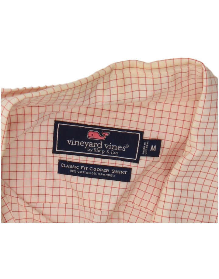 Vineyard Vines Мужская рубашка классического кроя из хлопка среднего размера в белую клетку