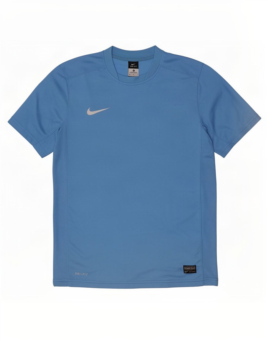 Мужская футболка Nike Dri Fit, средний синий полиэстер