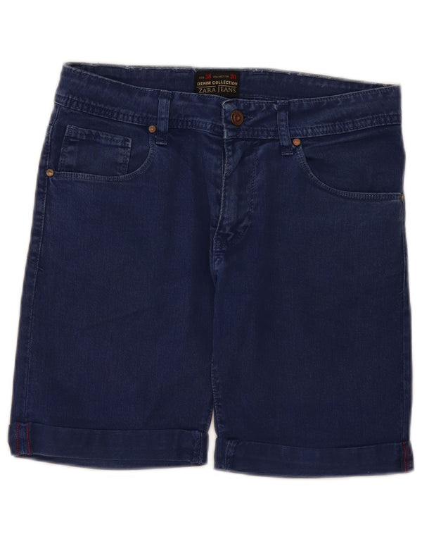 Мужские джинсовые шорты Zara EU 38 Small W30 Темно-синие