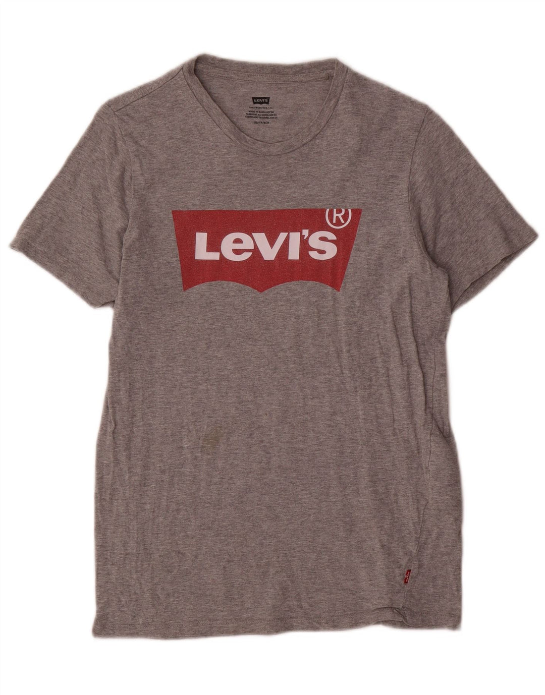 Мужская футболка с рисунком Levi's Top XS, серый хлопок