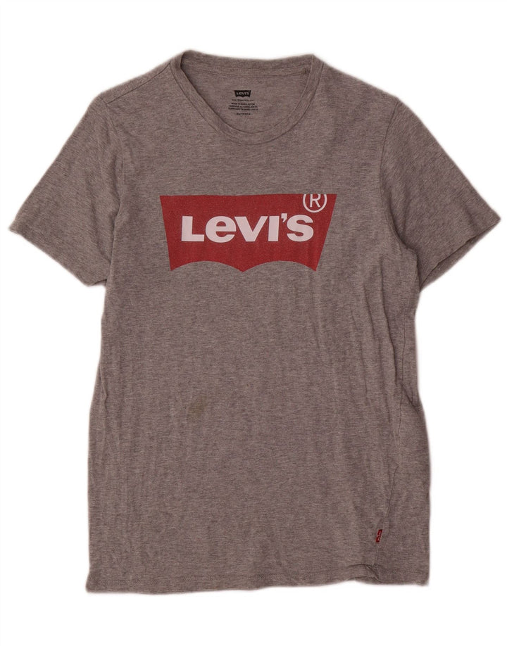 Мужская футболка с рисунком Levi's Top XS, серый хлопок