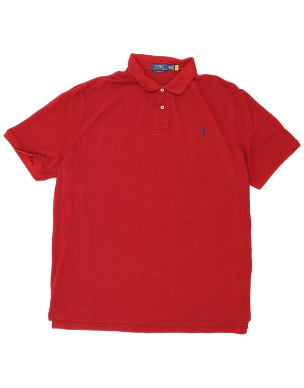 Polo Ralph Lauren Mens Classic Fit Shirt 2XL Red Cotton