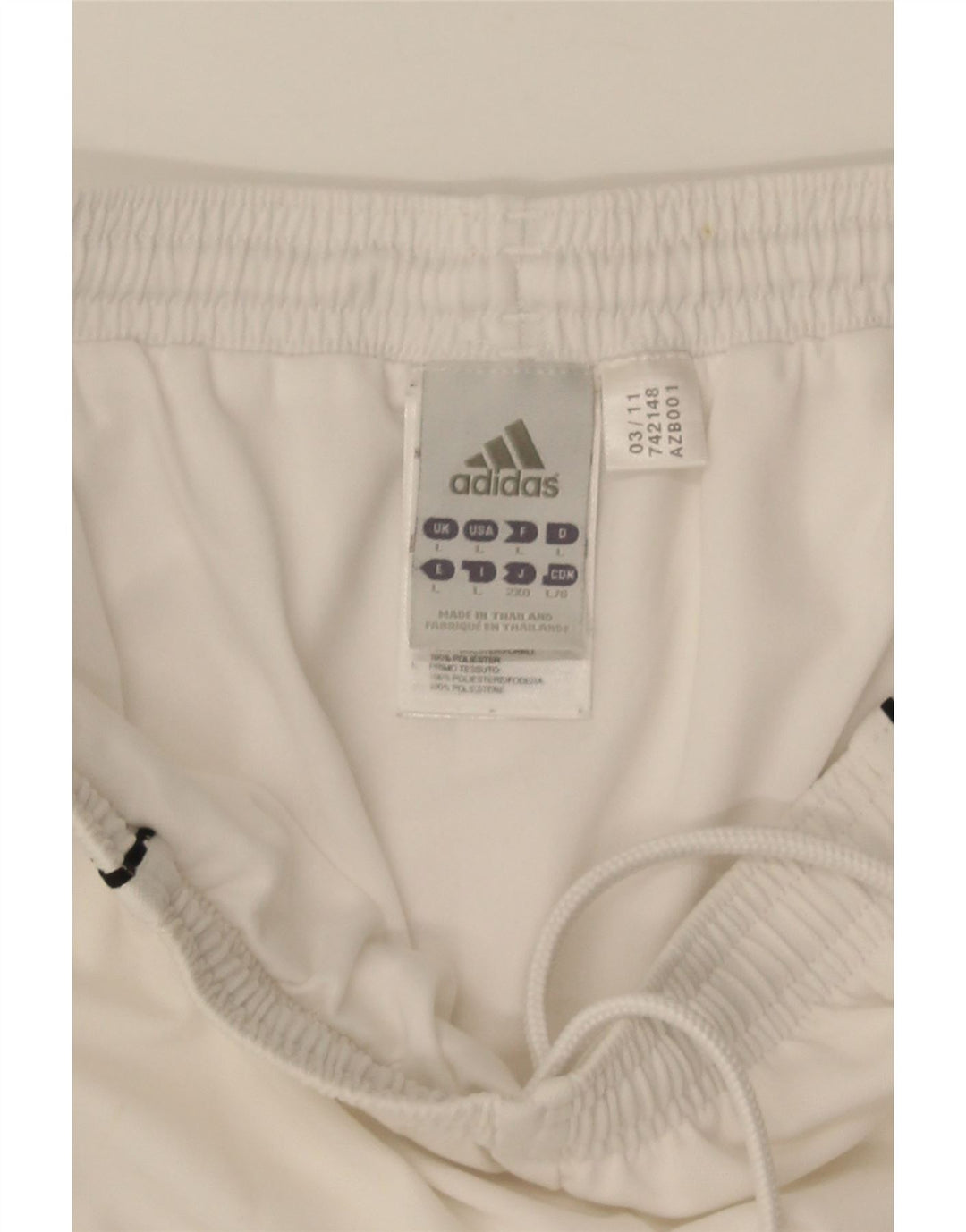 Мужские спортивные шорты Adidas Climalite, большой белый полиэстер