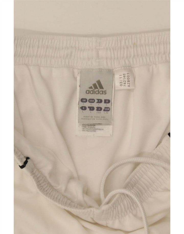 Мужские спортивные шорты Adidas Climalite, большой белый полиэстер