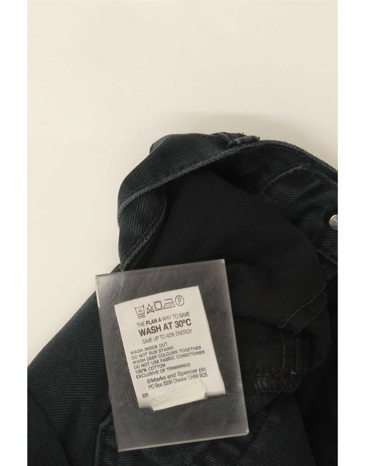 Мужские потертые прямые джинсы Marks & Spencer W34 L31, черный хлопок