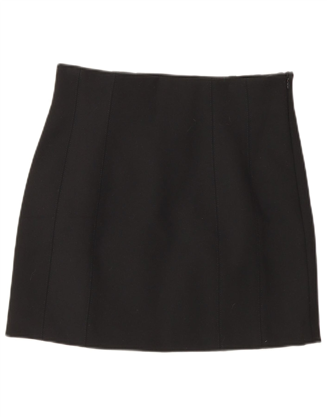 Женская мини-юбка Zara, маленькая W26, черная, полиэстер