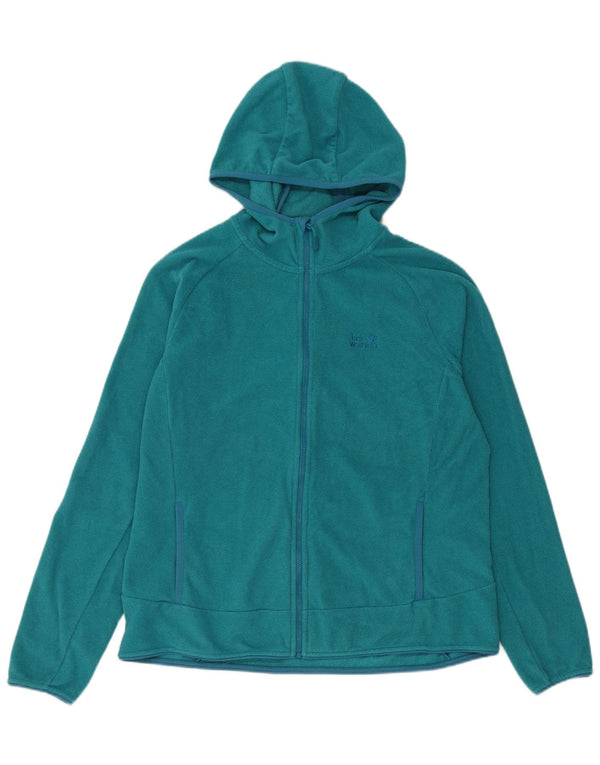 Jack Wolfskin Женский спортивный костюм с капюшоном, верхняя куртка UK 18 XL, синий полиэстер