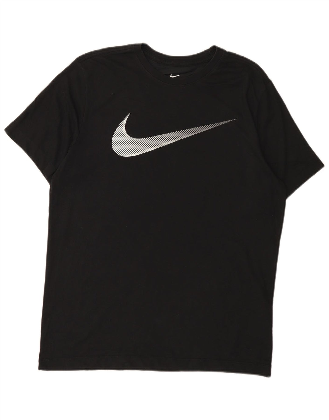 Мужская футболка Nike Dri Fit с графическим рисунком, средний черный хлопковый топ