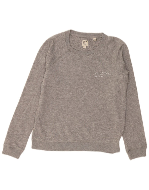 Женский свитер Jack Wills UK 12, средний серый в крапинку