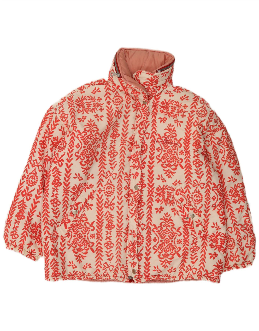 Belfe & Womens Oversized двусторонняя куртка с капюшоном IT 42 Medium Red Floral