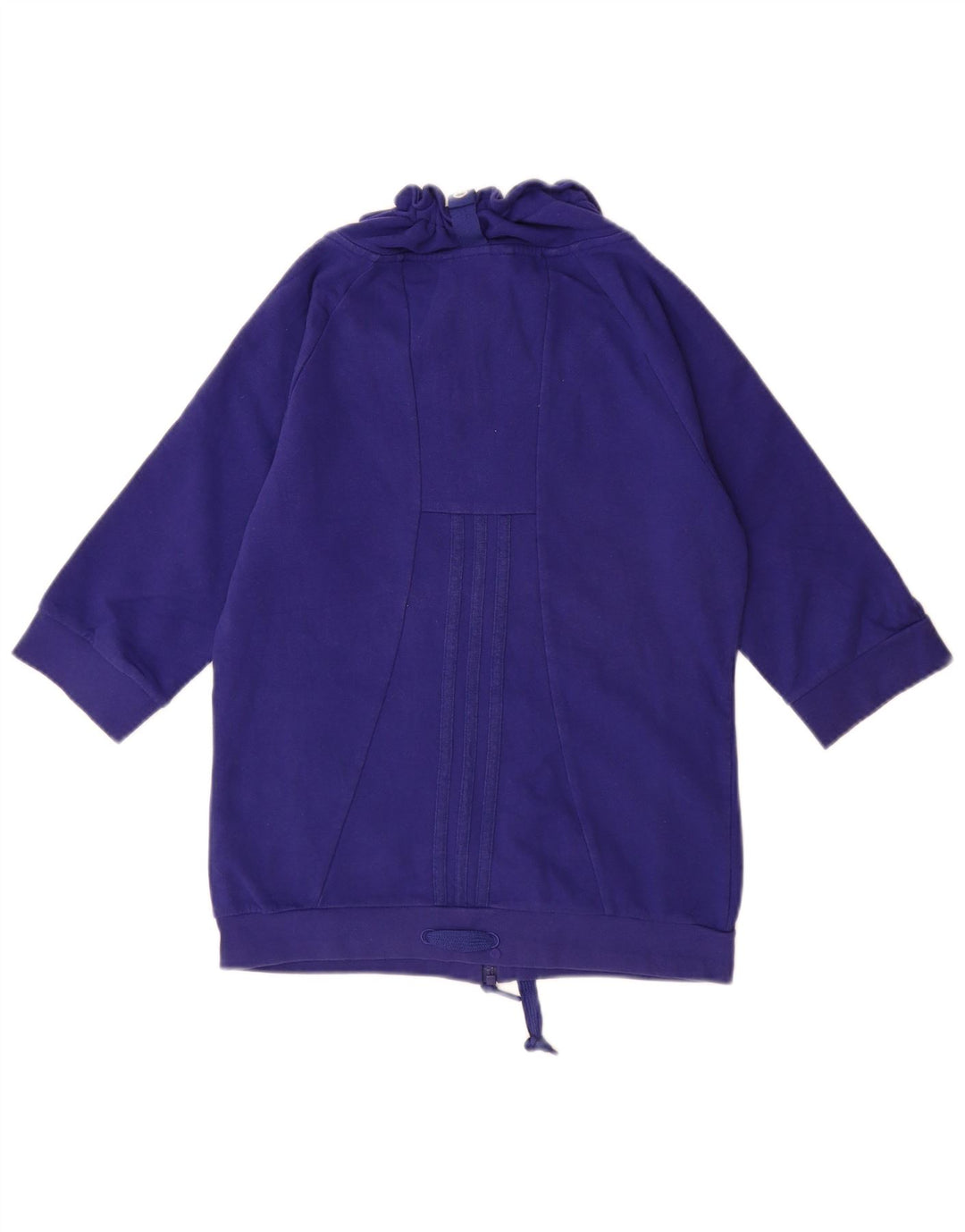 Женский свитер ADIDAS с рукавом 3/4, маленький синий хлопок, UK 10