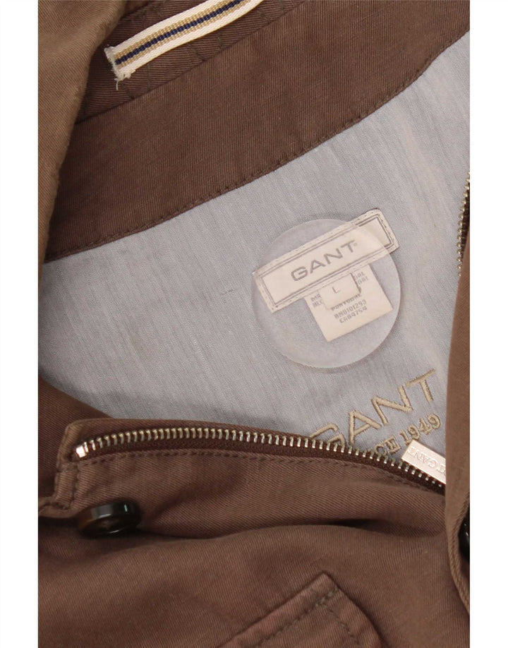 Мужская куртка Gant UK 40, большая коричневая, хлопок