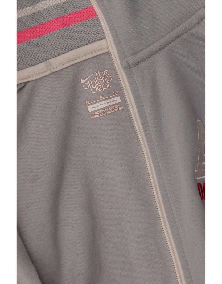 Женская спортивная куртка с графическим рисунком Nike UK 18 XL, серая