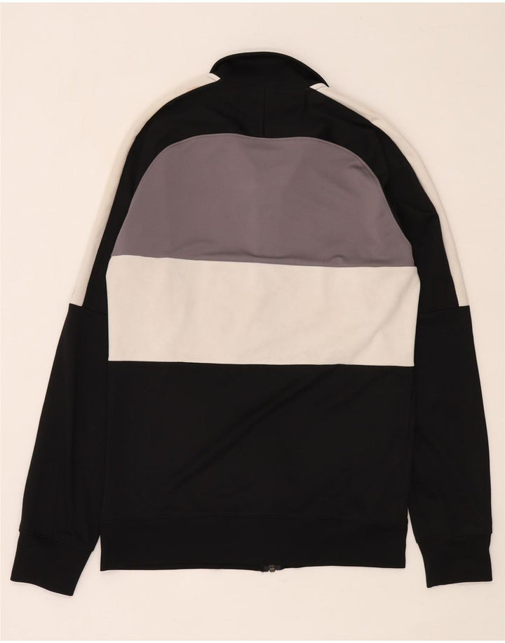 Мужская спортивная куртка Nike Dri Fit, маленькая черная полиэстер с цветными блоками