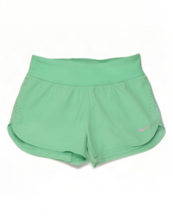 Женские спортивные шорты Nike Dri Fit UK 14, средние зеленые