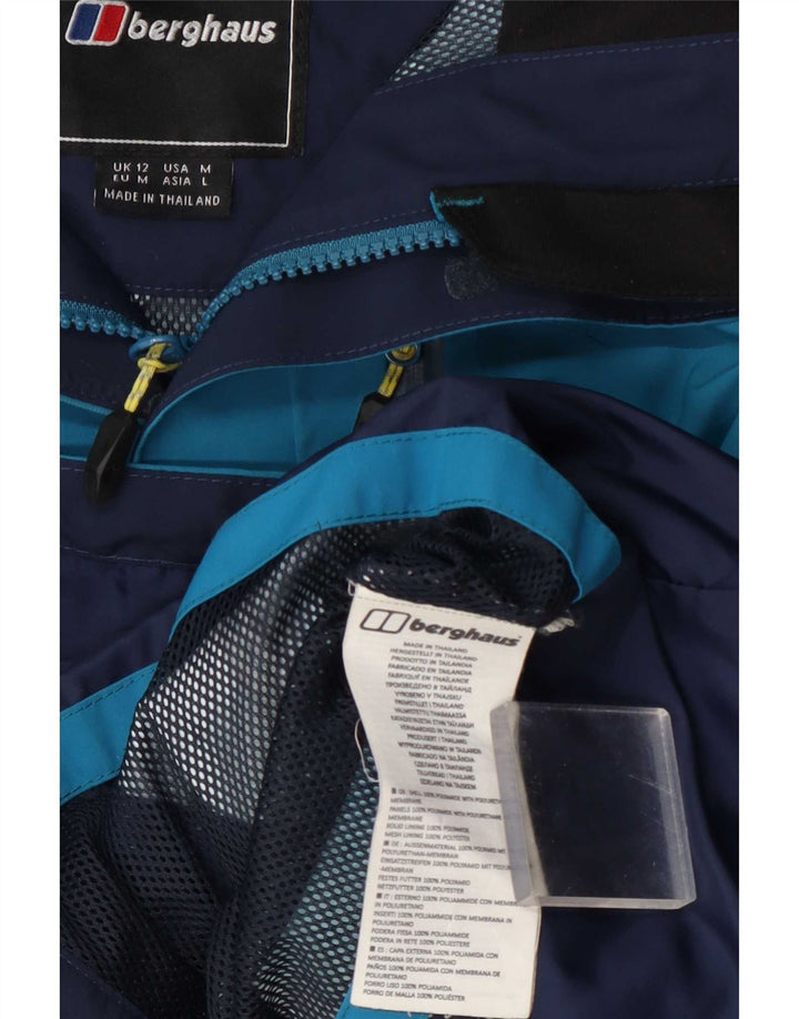 Женская дождевик с капюшоном Berghaus UK 12, средний синий полиамид