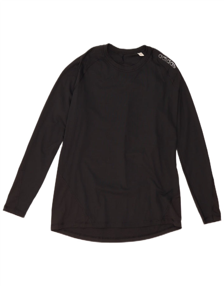 Женский топ Adidas Climacool с длинным рукавом UK 18 XL, черный полиэстер