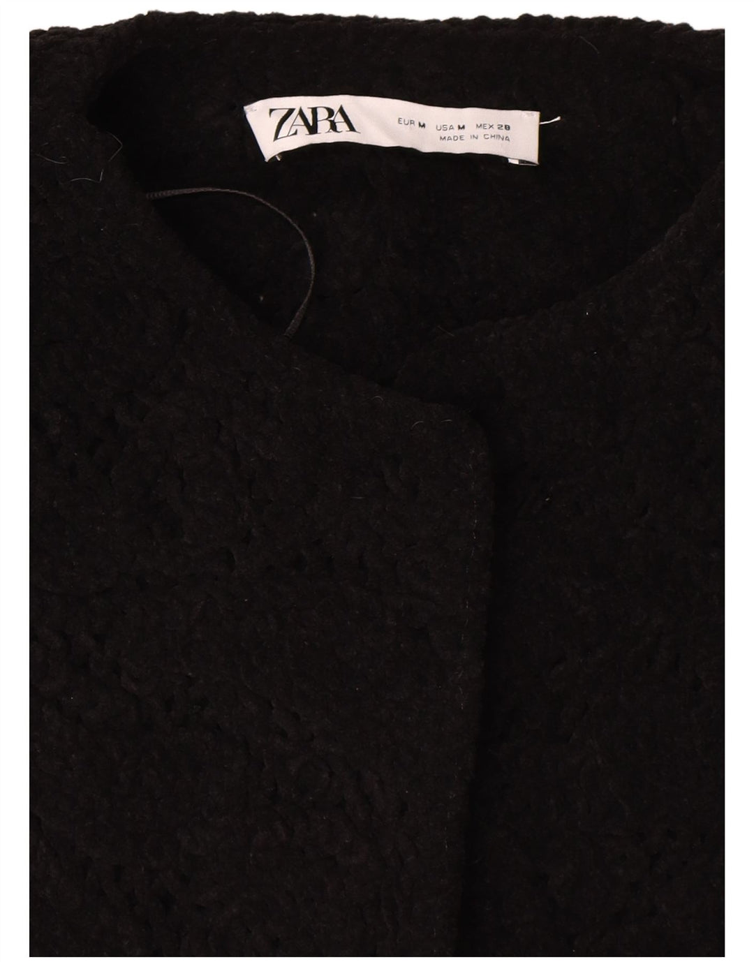 Женский пиджак оверсайз с короткими рукавами Zara UK 14, средний черный