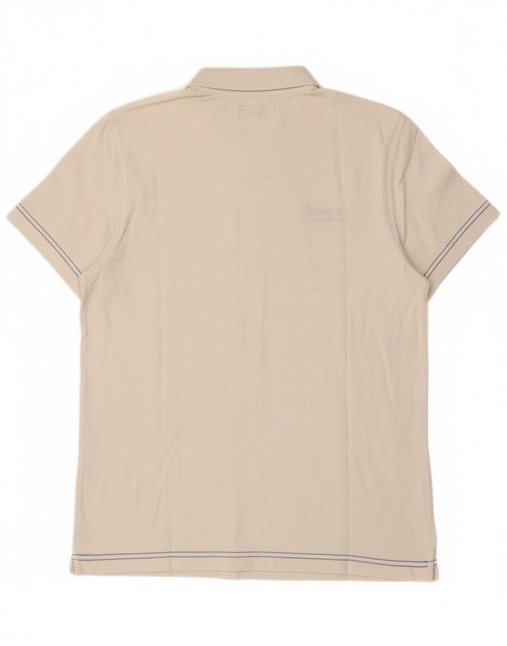 LOTTO Mens Polo Shirt XL Off White Cotton Vintage Lotto and Second-Hand Lotto from Messina Hembry 