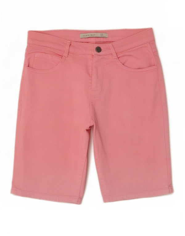 Мужские повседневные шорты Zara EU 38 Small W30 Розовые